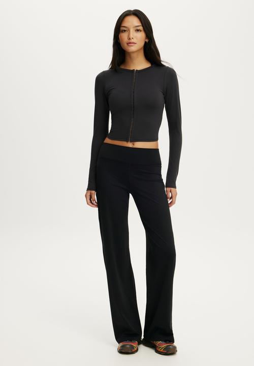 Cotton On - Ultra Soft Corset Long Sleeve - Black