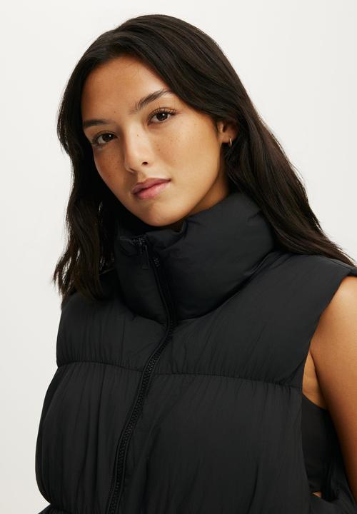Cotton On - The Mother Puffer Vest - Black