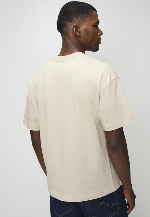POLO - Sainte Pjc Ss Wax Stamp Logo Tee - Stone