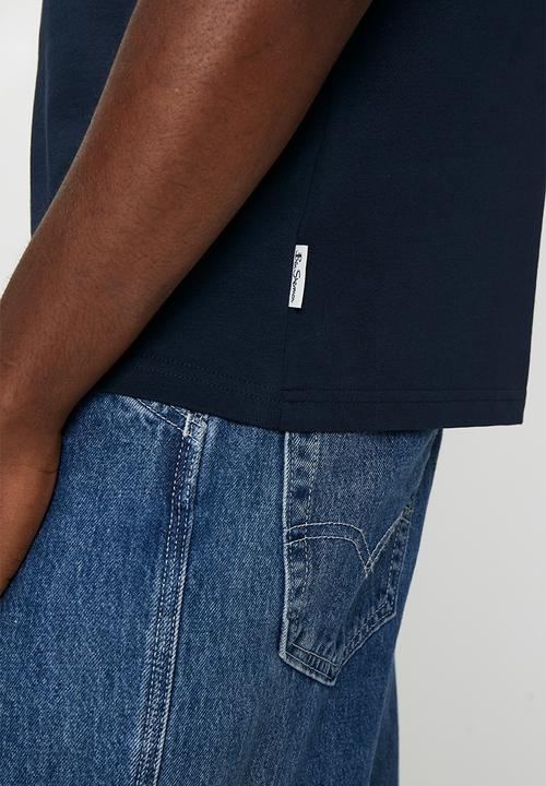 Ben Sherman - Bear Chenille Fur Tee-Shirt - Navy
