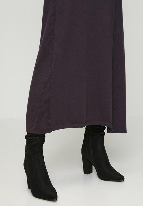 POLO - Wmn Paige Ms Knit Dress - Plum