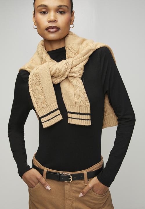 POLO - Wmn Dani Long sleeve Second Skin - Black