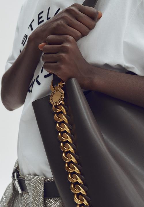 H&M - Stella McCartney H&M: Chain-detail shoulder bag - dark brown