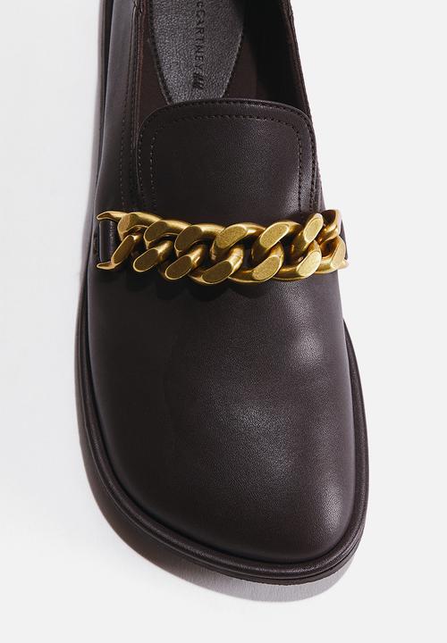 Stella McCartney H&M: Chain-detail loafers - dark brown - 1324958001