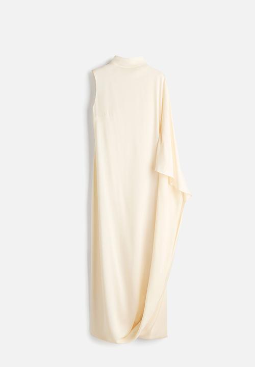 H&M - Stella McCartney H&M: Satin cape dress - cream