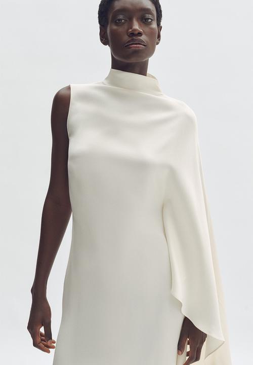 H&M - Stella McCartney H&M: Satin cape dress - cream