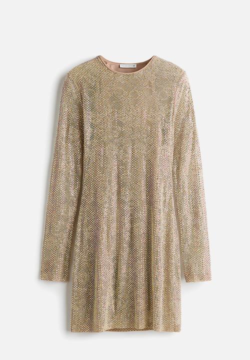 H&M - Stella McCartney H&M: Embellished lace mini dress - beige