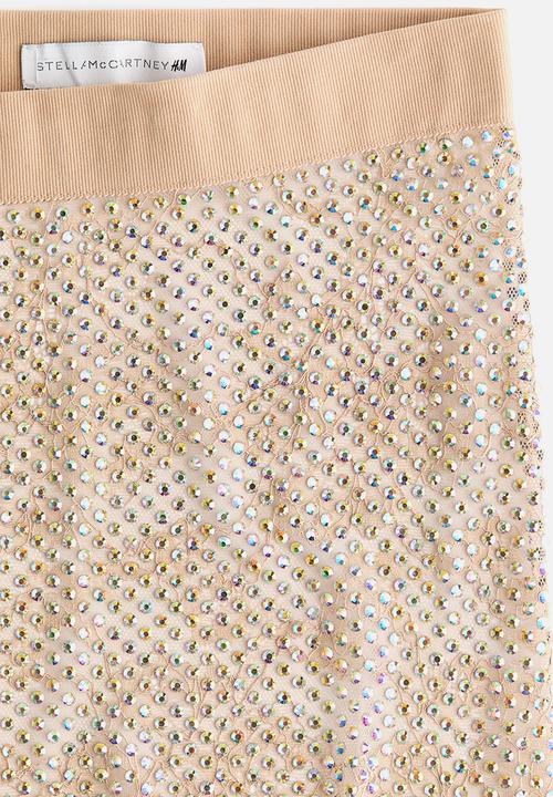 H&M - Stella McCartney H&M: Embellished lace leggings - beige