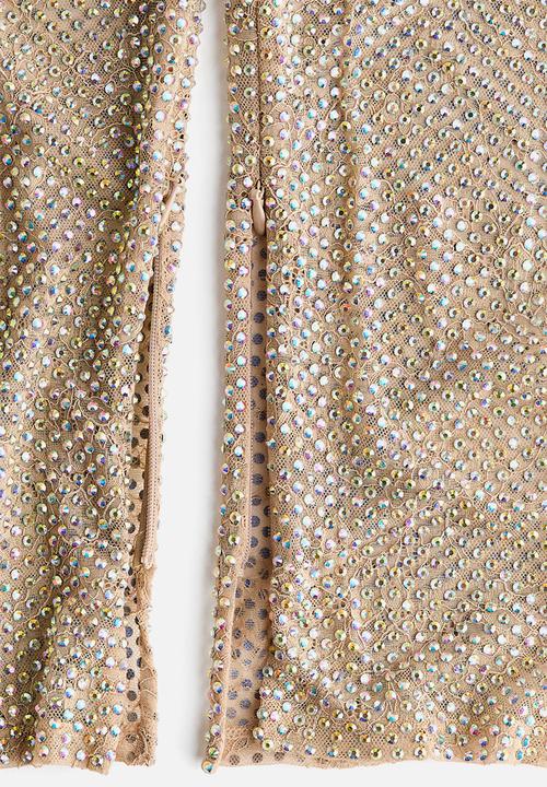 H&M - Stella McCartney H&M: Embellished lace leggings - beige