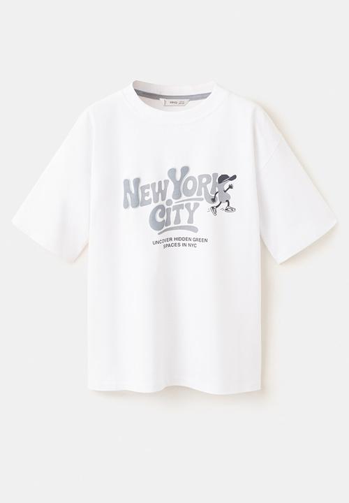 MANGO - T-Shirt NEWYORK - White