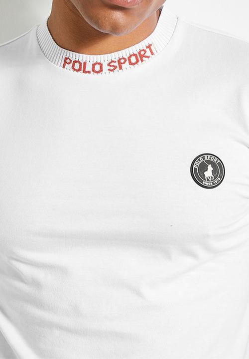 POLO - Mens Sport Ss Jacquard Tee - White