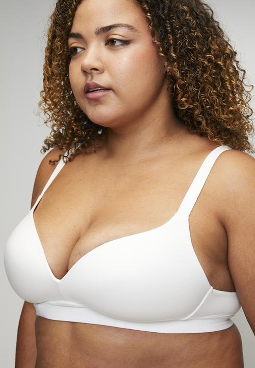 Easy Curves Shapewear - Plus size bra - white