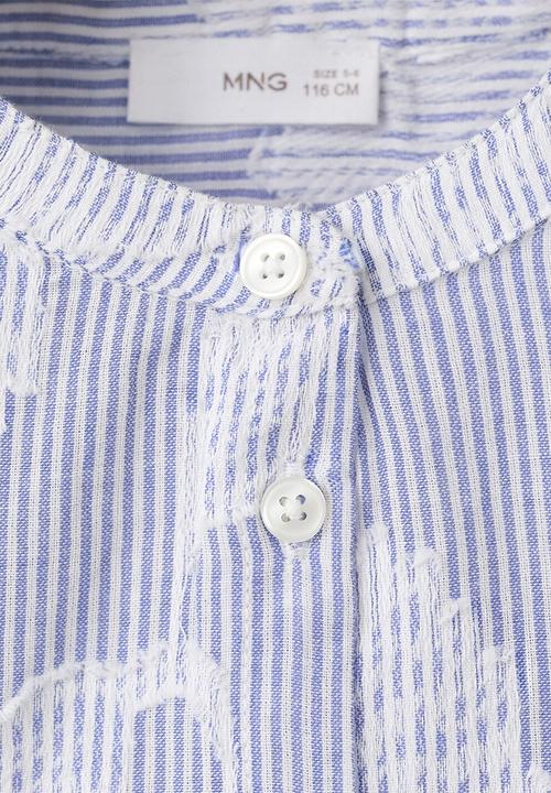 MANGO - Blouse Shirley - Light/Pastel Blue