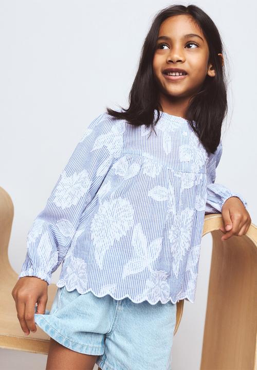 MANGO - Blouse Shirley - Light/Pastel Blue