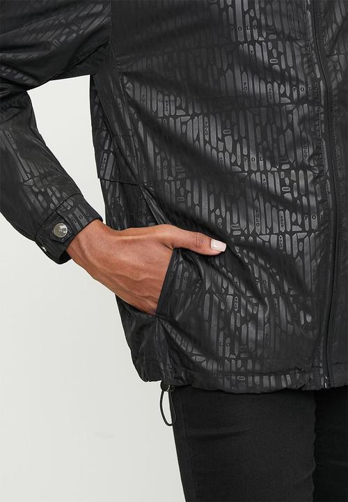 POLO - Women harper packable monogram jacket - black