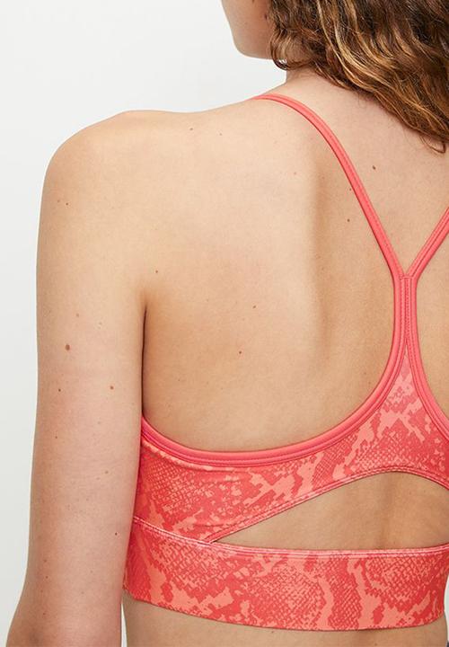Reebok - Id Train Aop Bra-Sunset Coral