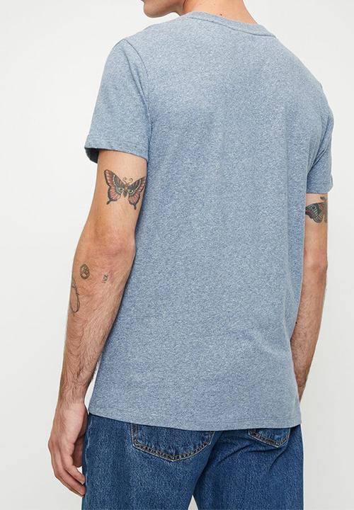 Superdry. - Essential Logo Emb Tee - Bay Blue Marl