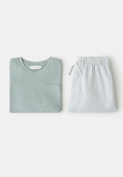 MANGO - Pyjama CLASSPIB - Green