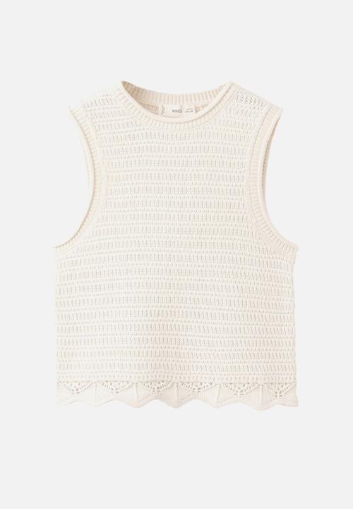 MANGO - Top FARAH - Light Beige