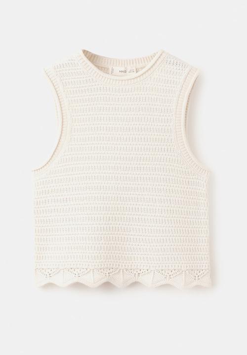 MANGO - Top FARAH - Light Beige