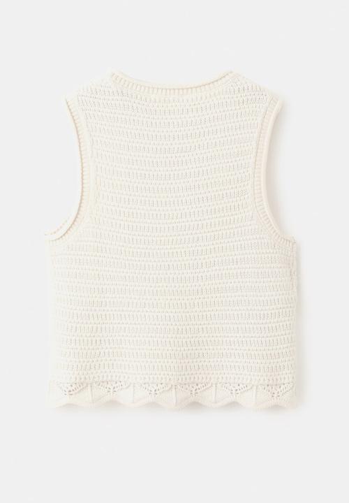 MANGO - Top FARAH - Light Beige