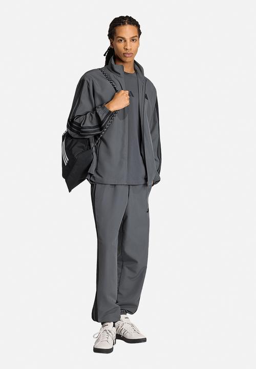 adidas Performance - 3-Stripe Woven Tracksuit Set - Grey six