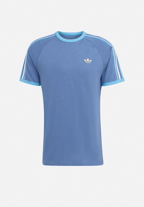adidas Originals - 3-Stripes Tee - Blue/light blue/white