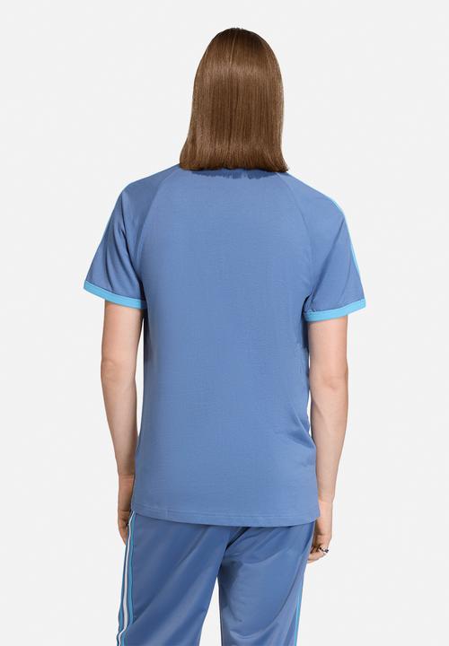 adidas Originals - 3-Stripes Tee - Blue/light blue/white
