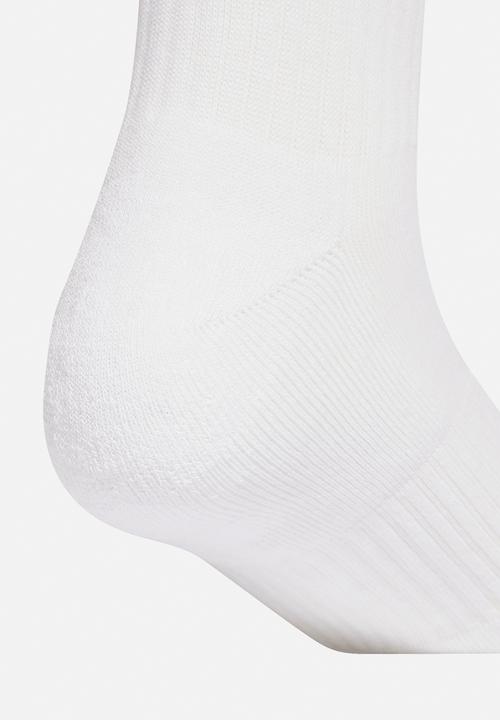 adidas Performance - 3-Stripes cushioned sportswear crew socks 3pk - dark blue/white/blue