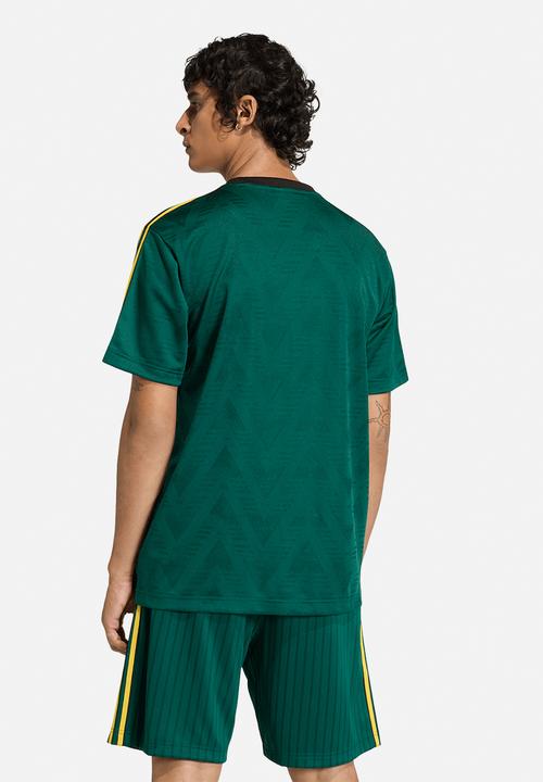 adidas Originals - Jacquard Football Jersey Top - Collegiate Green