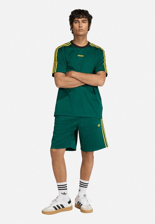 adidas Originals - Jacquard Football Jersey Top - Collegiate Green