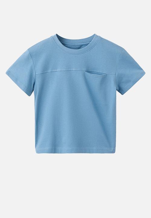 MANGO - T-Shirt Basicbmc - Medium Blue