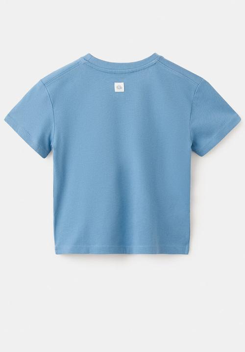 MANGO - T-Shirt Basicbmc - Medium Blue