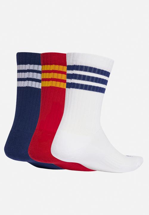 adidas Originals - 3S ESS C CRW 3P - dark blue/team power red 2/white