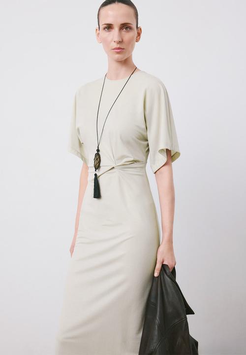 MANGO - Dress valen - light beige