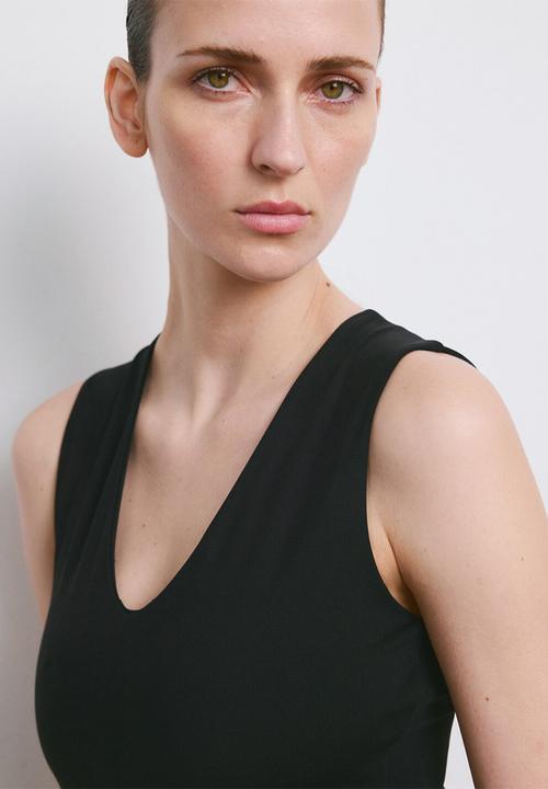 MANGO - Dress rayo - black