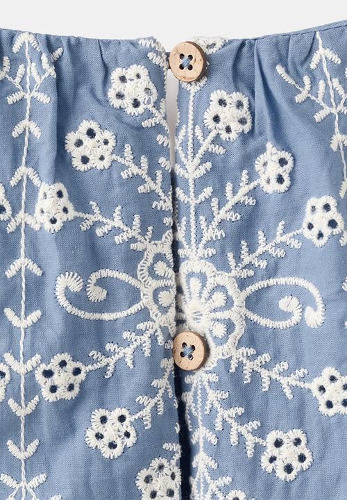 MANGO - Jumpsuit CRETA - Medium Blue