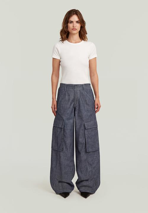 G-STAR - Cargo summer pants wmn - rinsed