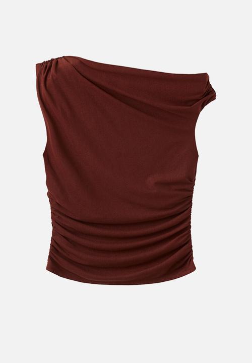 MANGO - Top corini - rust/copper