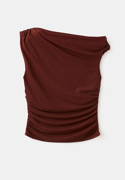 MANGO - Top corini - rust/copper
