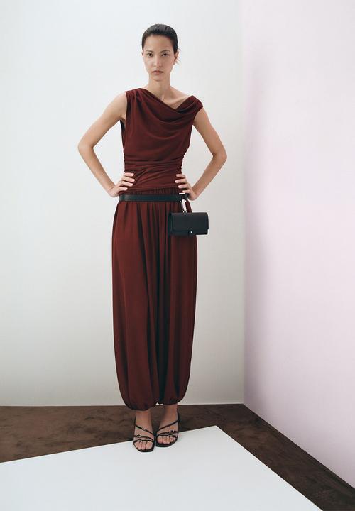 MANGO - Top corini - rust/copper
