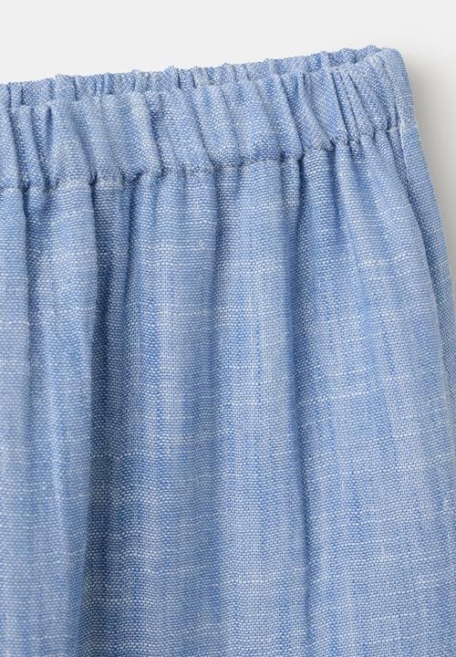 MANGO - Skirt SEASET - Medium Blue