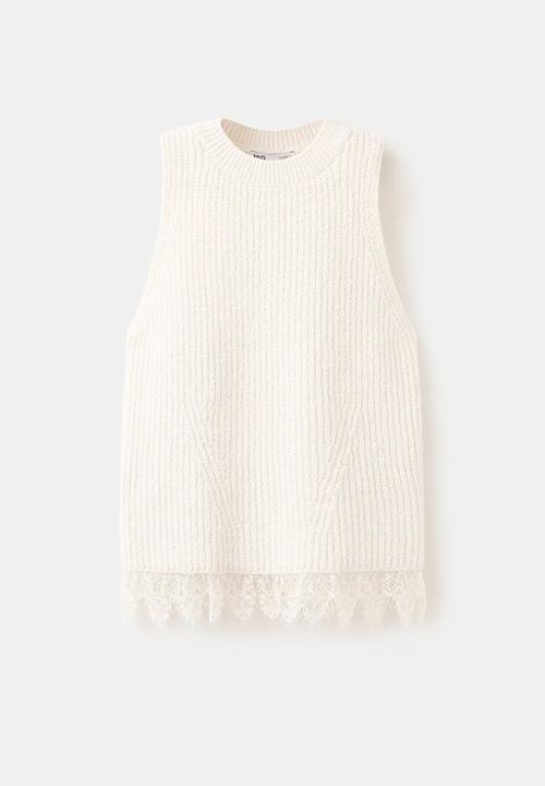 MANGO - Top bruma - light beige