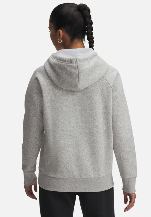 Under Armour - UA Rival Flc Shimmer Hdy - Mod Gray Light Heather/Iridescent