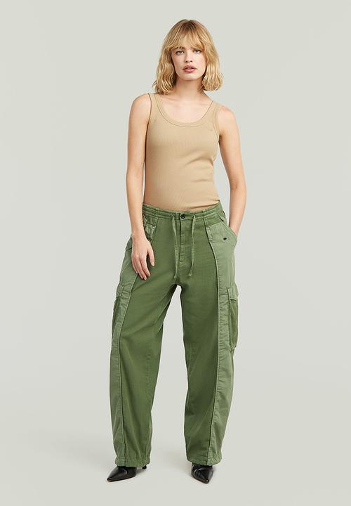 G-STAR - Fabric mix cargo wmn - four leaf clover gd