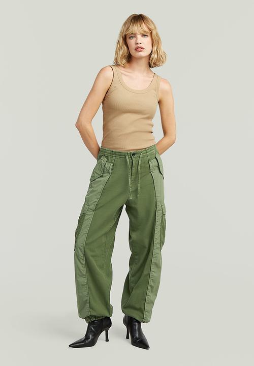 G-STAR - Fabric mix cargo wmn - four leaf clover gd