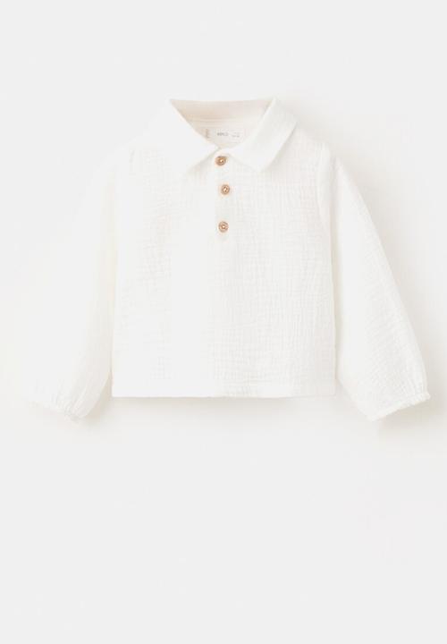 MANGO - Shirt Polo - Natural