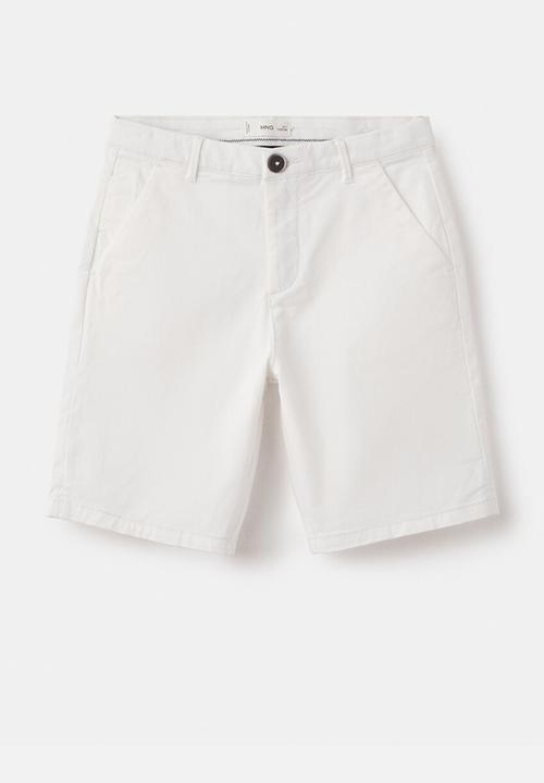 MANGO - BERMUDA SHORTS PICO - WHITE