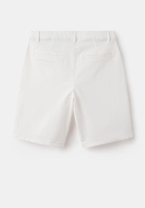 MANGO - BERMUDA SHORTS PICO - WHITE