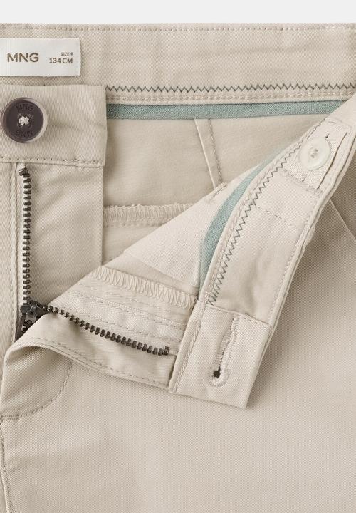 MANGO - Bermudas PICO - Light/Pastel Brown